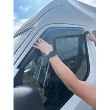 Дефлекторы окон (ветровики) для Renault Master / Opel Movano 2010 + накладные (DEFL) Q2