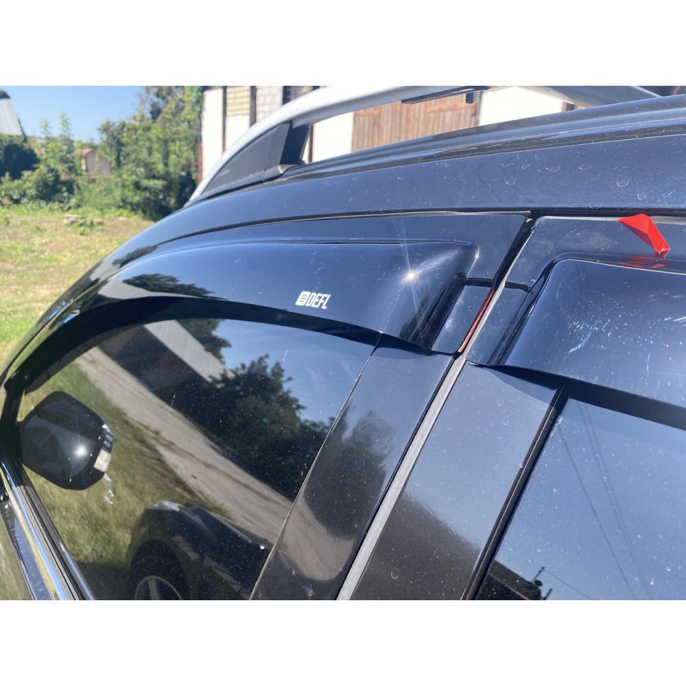 Дефлектори вікон (вітровики) для Honda CR-V 2007-2012 накладні (DEFL) Q2