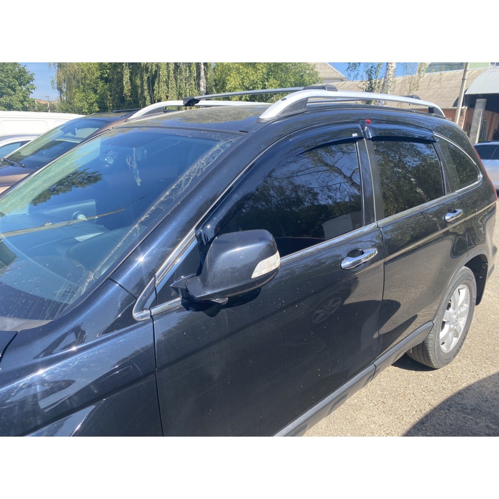 Дефлектори вікон (вітровики) для Honda CR-V 2007-2012 накладні (DEFL) Q2