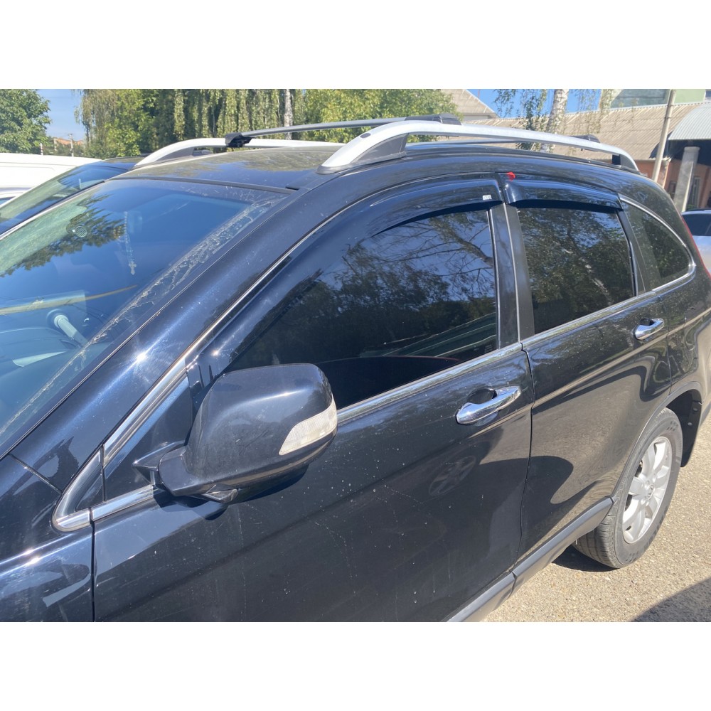 Дефлектори вікон (вітровики) для Honda CR-V 2007-2012 накладні (DEFL) Q2