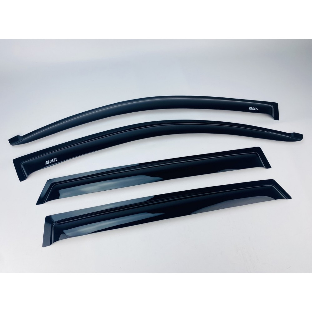 Дефлектори вікон (вітровики) для Hyundai Tucson I 2004-2010 накладні (DEFL) Q2