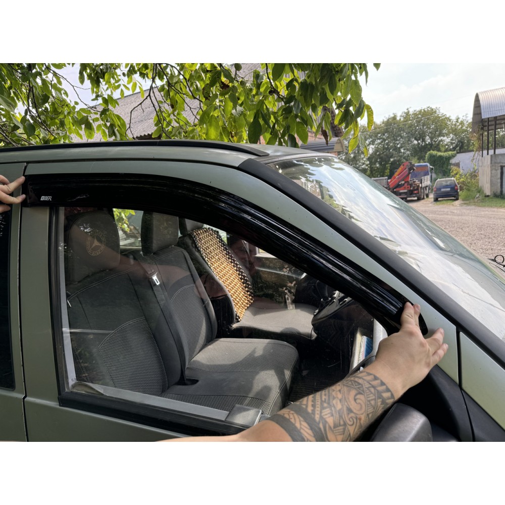 Дефлектори вікон (вітровики) для Mercedes Vito W-638 1995-2003 накладні (DEFL) Q2