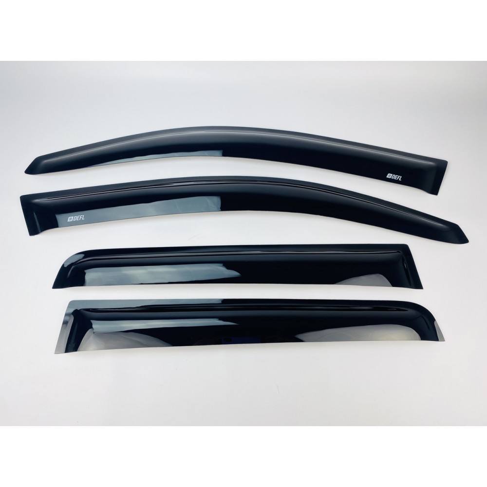 Дефлектори вікон (вітровики) для Mitsubishi Outlander 2012-2020 накладні (DEFL) Q2