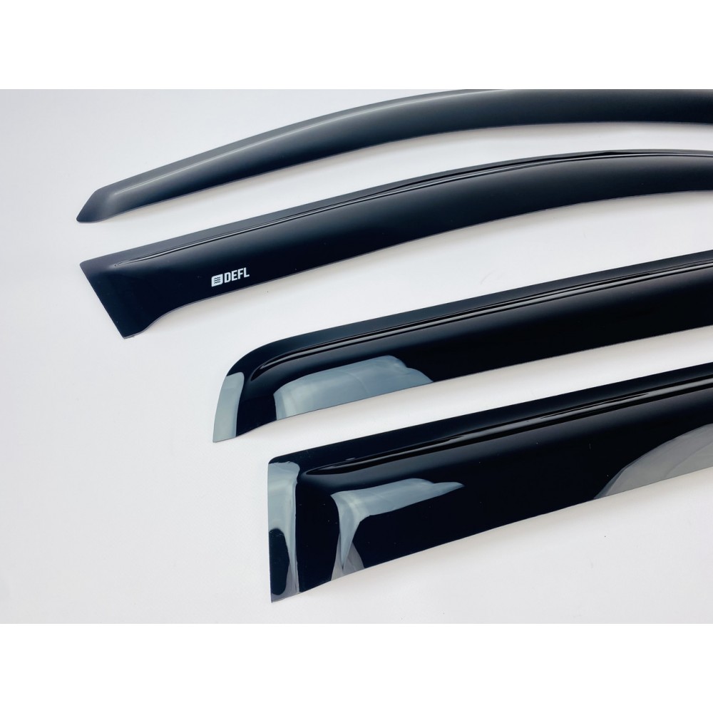 Дефлектори вікон (вітровики) для Mitsubishi Outlander 2012-2020 накладні (DEFL) Q2