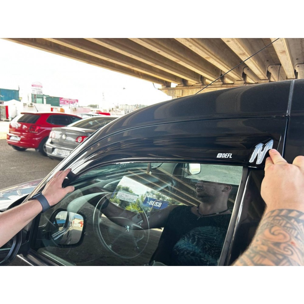 Дефлектори вікон (вітровики) для Renault Kangoo / Citroen Berlingo I 1997-2007 накладні (DEFL) Q2