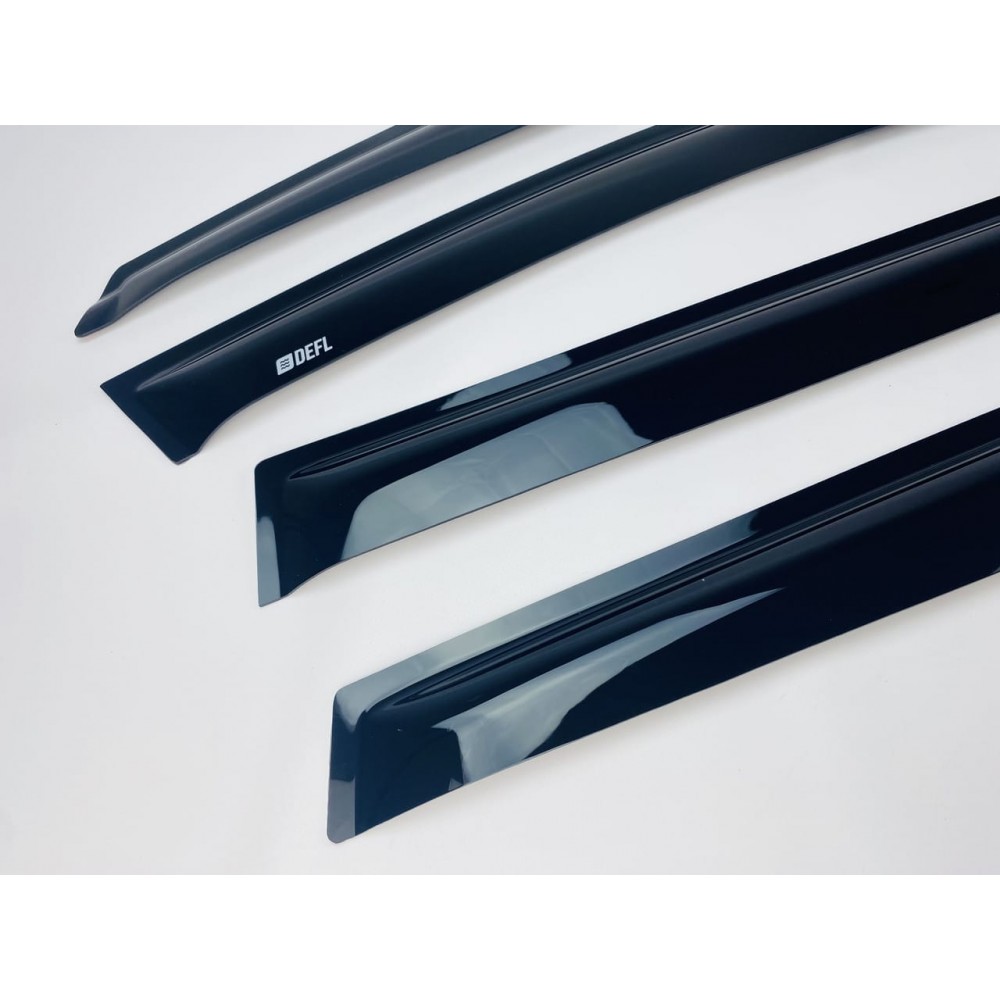 Дефлектори вікон (вітровики) для Skoda Octavia A7 2013-2019 Sedan накладні (DEFL) Q2