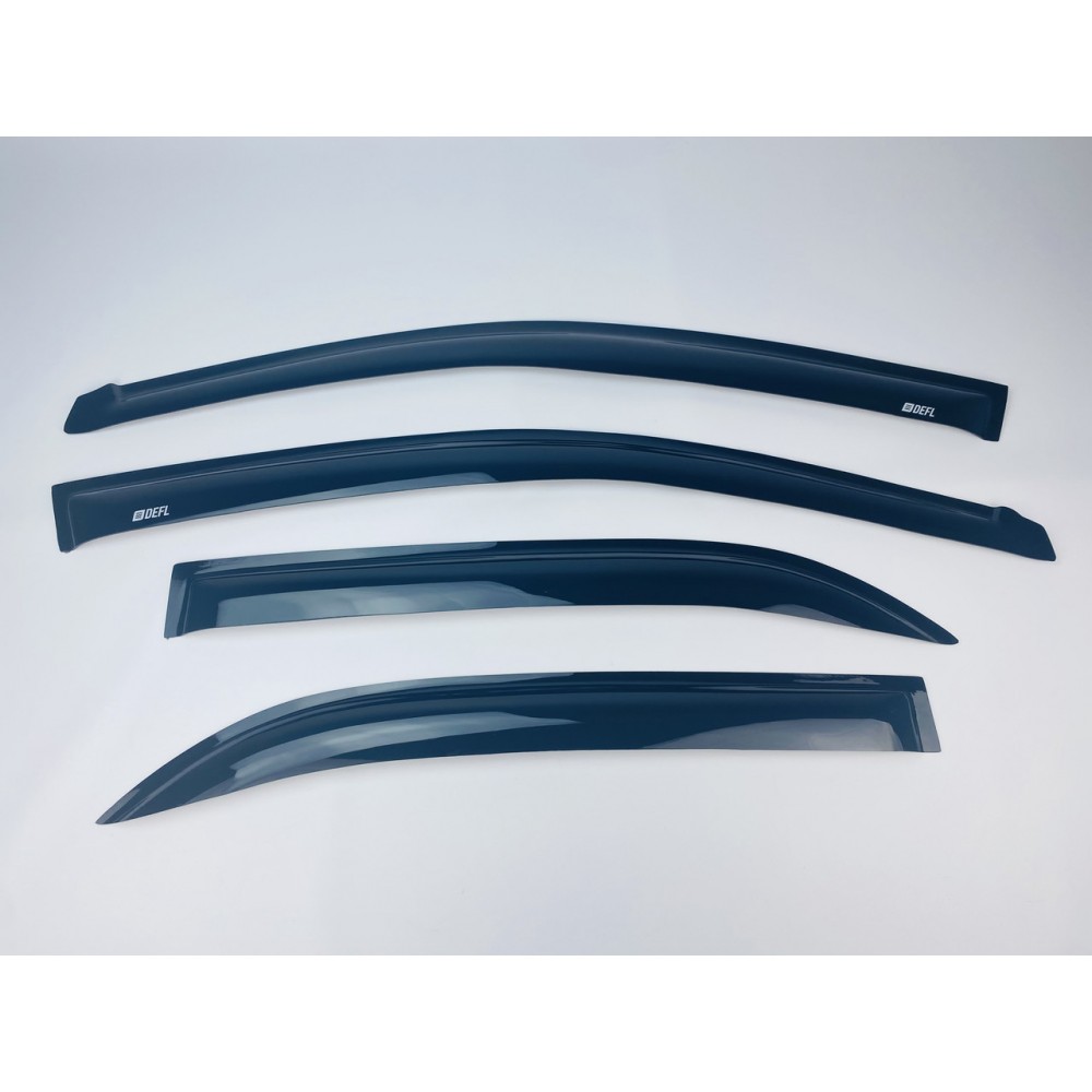 Дефлектори вікон (вітровики) для Toyota Corolla 2007-2013 накладні (DEFL) Q2