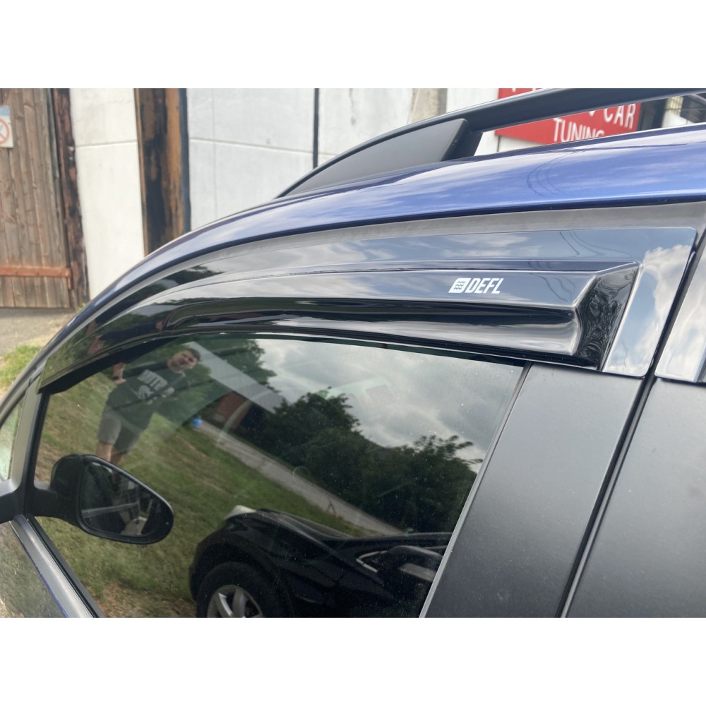 Дефлектори вікон (вітровики) для Volkswagen Touran 2003-2015 накладні (DEFL) Q2