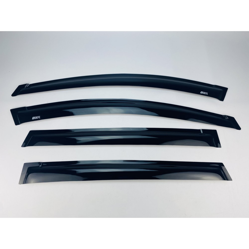 Дефлектори вікон (вітровики) для Toyota Rav-4 2013-2019  накладні (DEFL) Q2