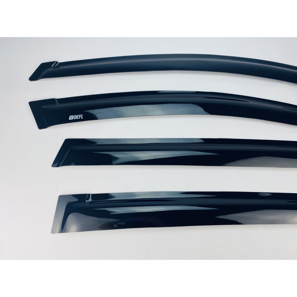 Дефлектори вікон (вітровики) для Toyota Rav-4 2013-2019  накладні (DEFL) Q2