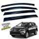 Дефлектори вікон (вітровики) для Toyota Rav-4 2013-2019  накладні (DEFL) Q2