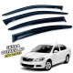 Дефлекторы окон (ветровики) для Skoda Octavia A5 2004-2013 Sedan/HB накладные (DEFL) Q2