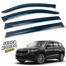 Дефлекторы окон (ветровики) для Skoda Kodiaq 2016+ накладные (DEFL) Q2