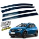 Дефлекторы окон (ветровики) для Renault Sandero / Stepway 2012-2020 накладные (DEFL) Q2