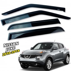 Дефлекторы окон (ветровики) для Nissan Juke 2010-2018 накладные (DEFL) Q2