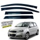 Дефлектори вікон (вітровики) для Chevrolet Aveo T250 2006-2012 4D Седан накладні (DEFL) Q2