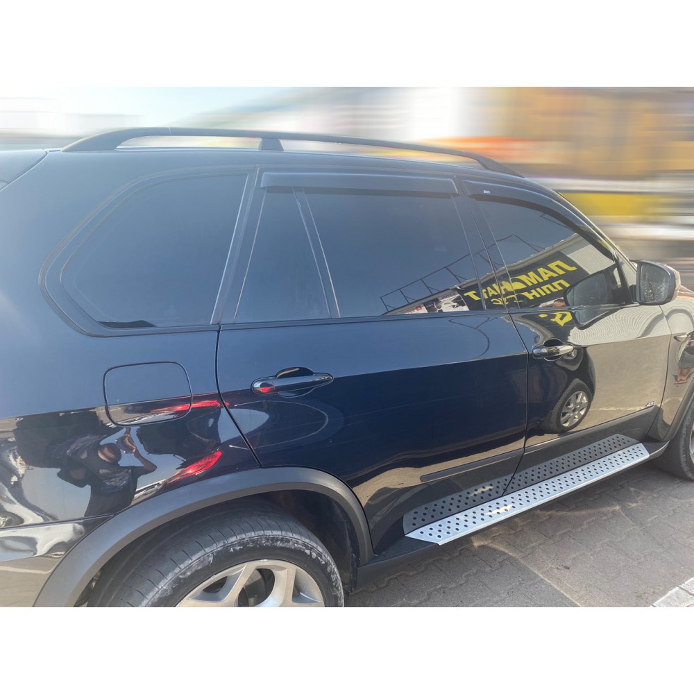 Дефлектори вікон (вітровики) до BMW X5 E70 2007-2013 накладні (DEFL) Q2
