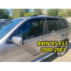 Дефлекторы окон (ветровики) для BMW X5 E53 2000-2007 накладные (DEFL) Q2