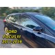 Дефлектори вікон (вітровики) для Ford Focus 2011-2019 III Sedan/HB накладні (DEFL) Q2