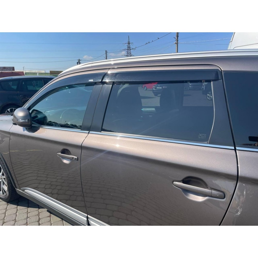 Дефлекторы окон (ветровики) Mitsubishi Pajero Sport 2015+ HIC