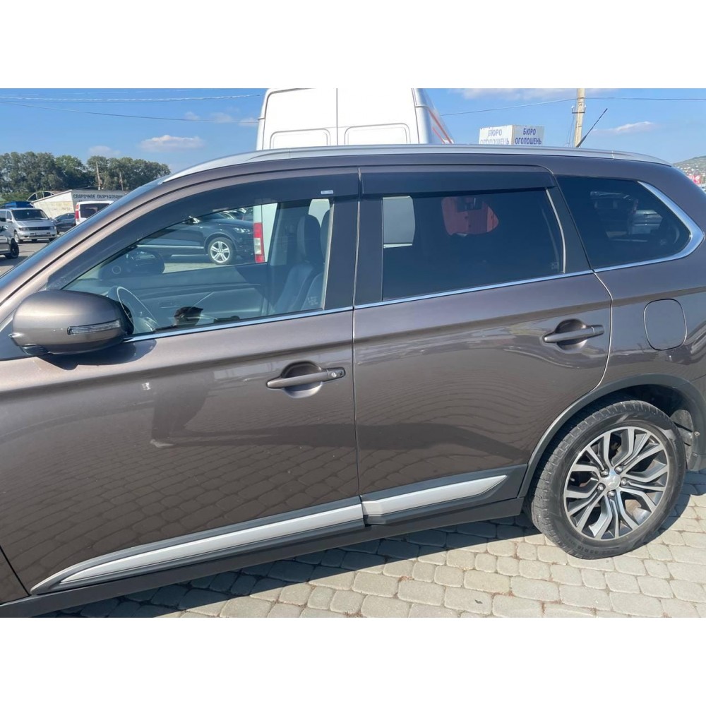 Дефлекторы окон (ветровики) Mitsubishi Pajero Sport 2015+ HIC