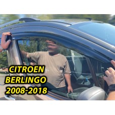 Дефлекторы окон (ветровики) для Peugeot Partner / Citroen Berlingo 2008-2018 накладные (DEFL) Q2