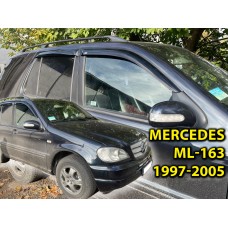 Дефлектори вікон (вітровики) для Mercedes ML-class W-163 1997-2005 накладні (DEFL) Q2