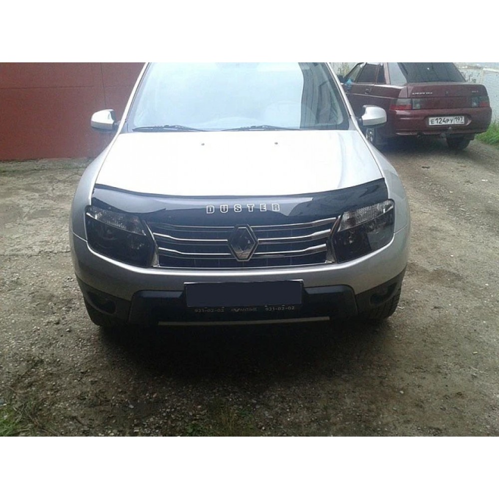 Дефлектор капота (мухобойка) для Renault Duster 2010-2017 (ViP)