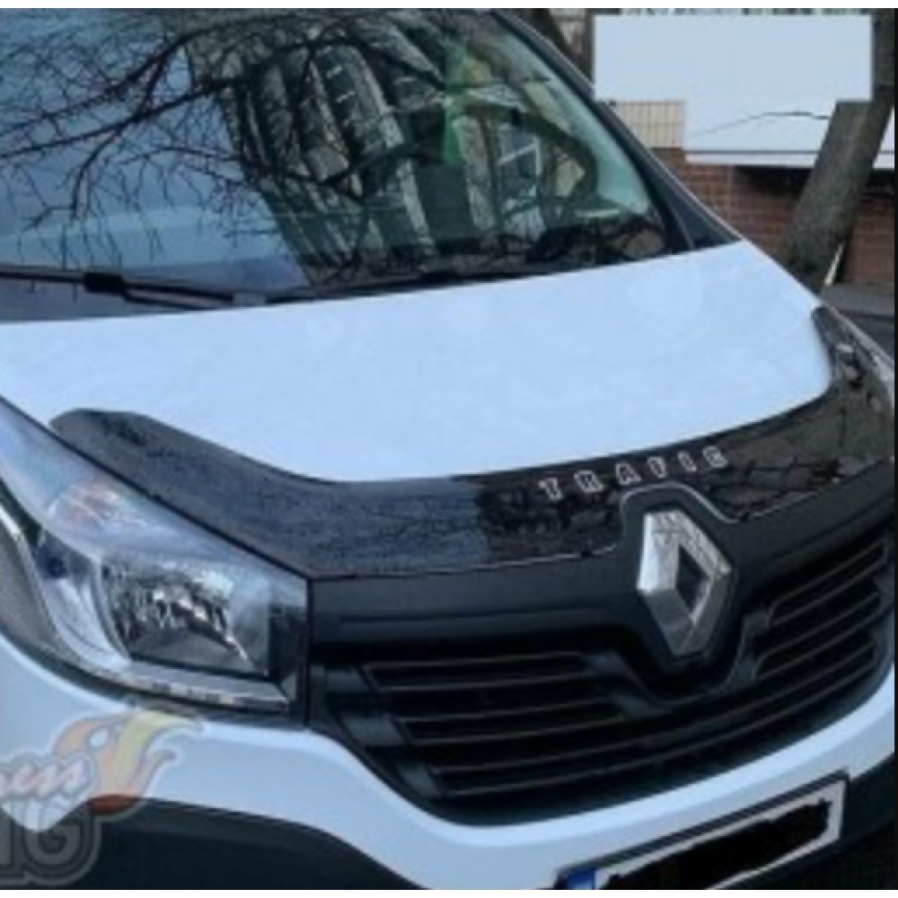 Дефлектор капота (мухобійка) для Renault Trafic 2014+ (ViP)