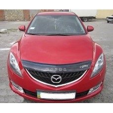 Дефлектор капота (мухобойка) для Mazda 6 2008-2012 (VIP)