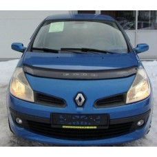 Дефлектор капота (мухобойка) для Renault Clio III 2005+ VIP