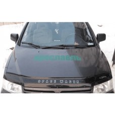 Дефлектор капота (мухобойка) для Mitsubishi Space Wagon 1997-2003 VIP