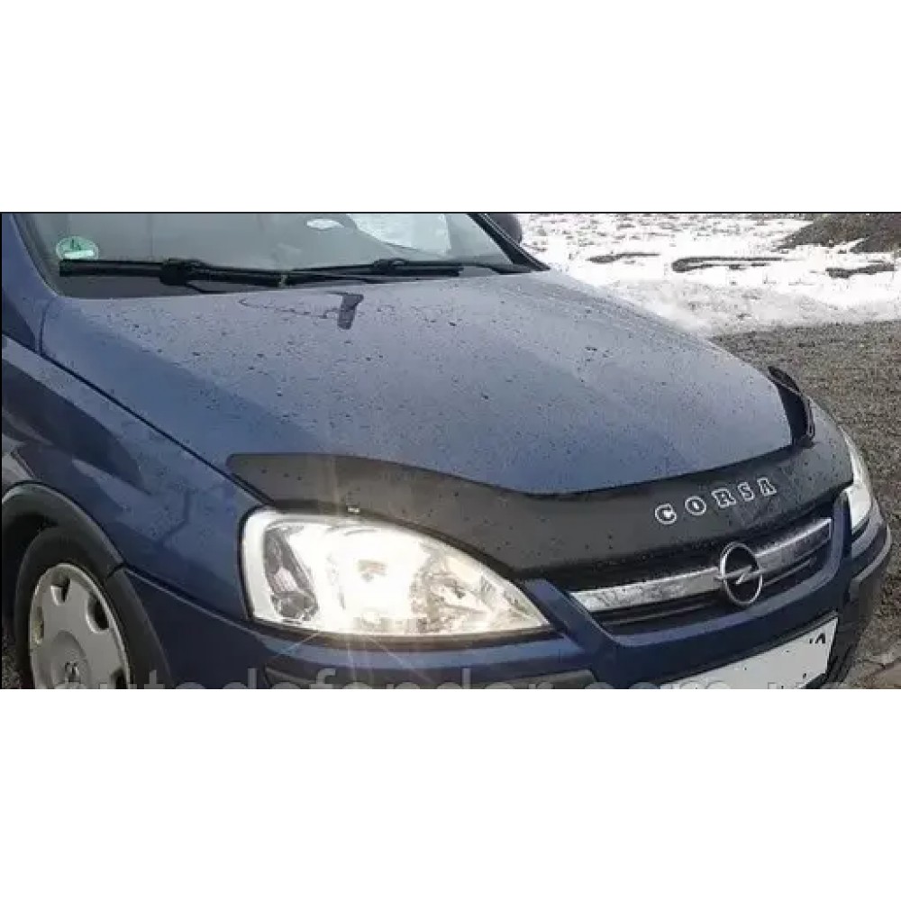 Дефлектор капота (мухобійка) для Opel Corsa С 2000-2007 /Combo (ViP) 