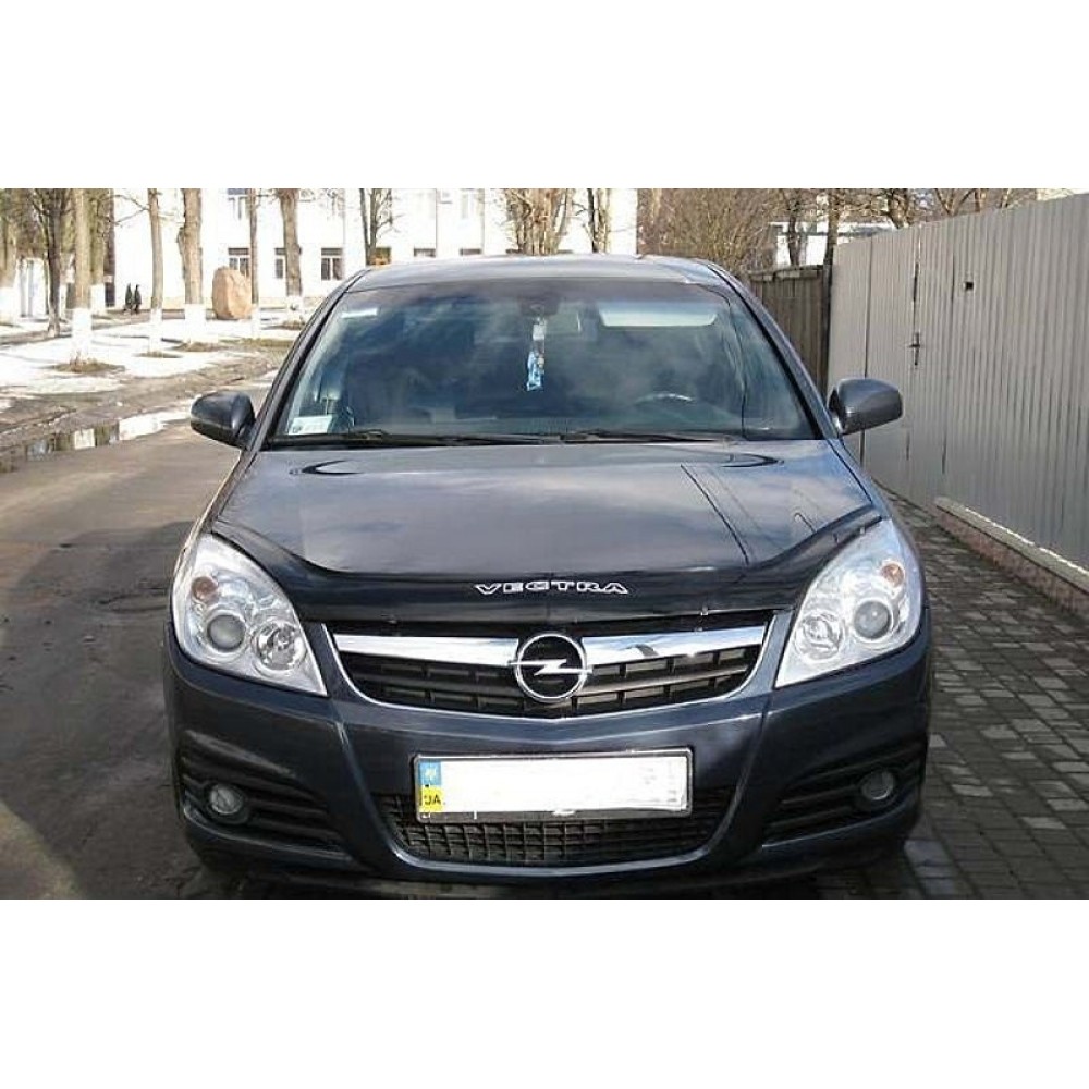 Дефлектор капота (мухобойка) для Opel Vectra C 2006-2008 /рестайлінг (ViP)