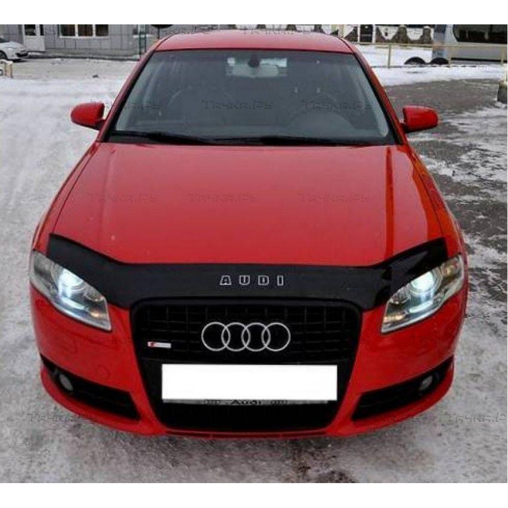 Дефлектор капота (мухобойка) для Audi A4 2005-2008 (8Е,В7) (VIP)