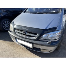Дефлектор капота (мухобойка) для Opel Zafira A 1999-2006 (VIP)