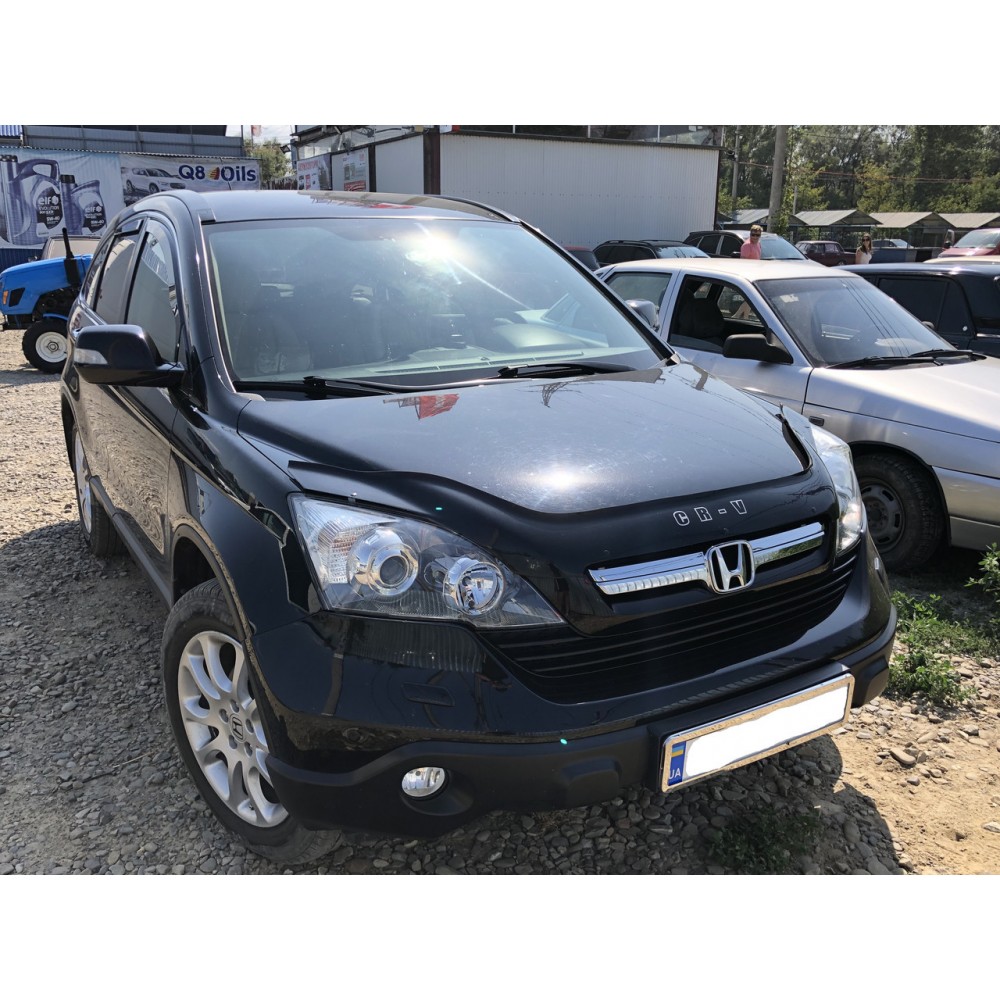 Дефлектор капота (мухобійка) для Honda CR-V 2007-2010 (ViP)