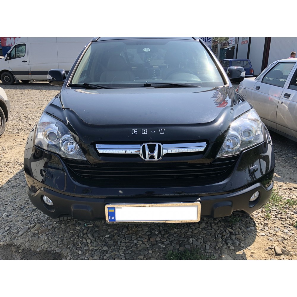 Дефлектор капота (мухобійка) для Honda CR-V 2007-2010 (ViP)