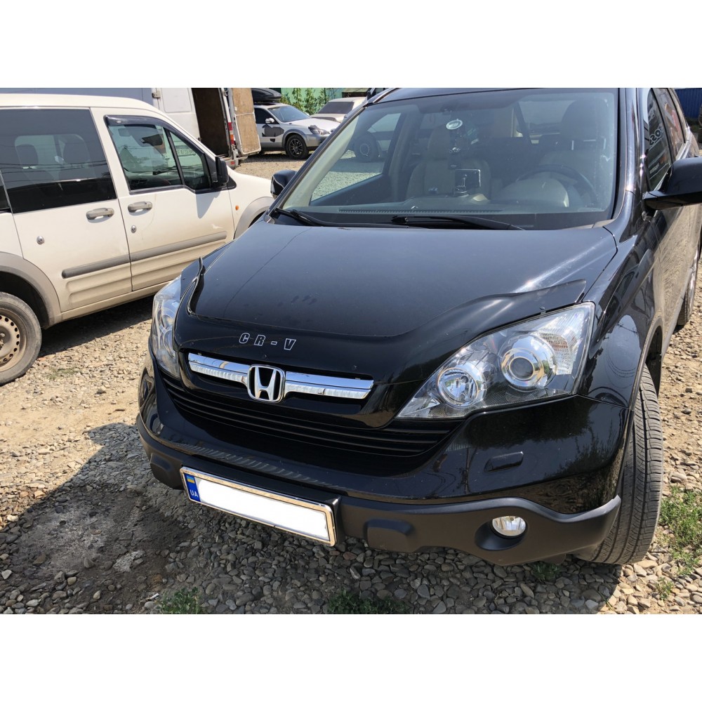 Дефлектор капота (мухобійка) для Honda CR-V 2007-2010 (ViP)