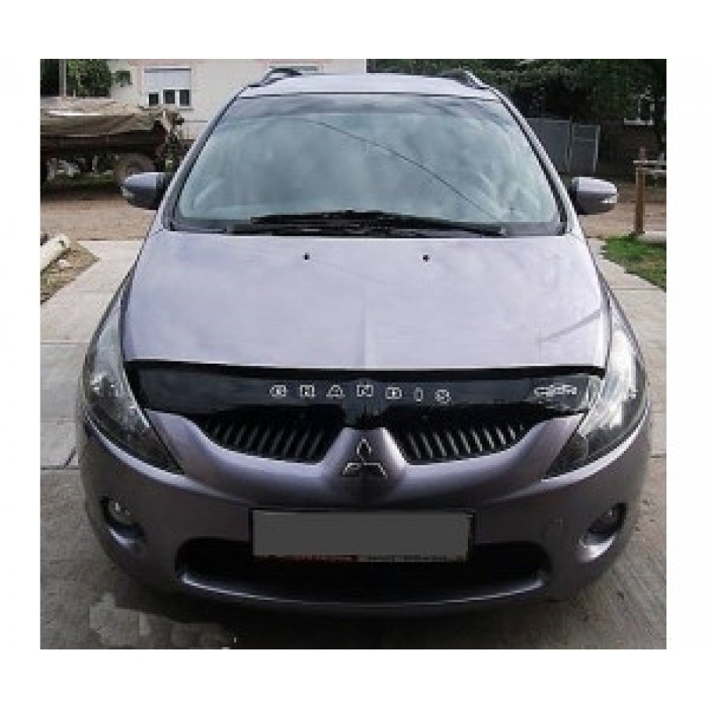 Дефлектор капота (мухобійка) для Mitsubishi Grandis 2003-2011 (ViP)