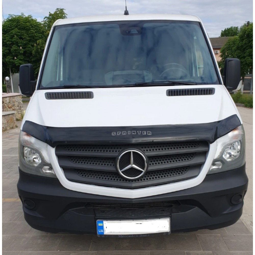 Дефлектор капота (мухобійка) для Mercedes Sprinter 2013-2018 (VIP)