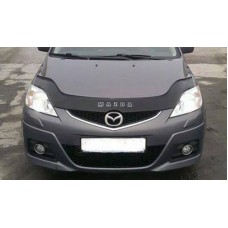 Дефлектор капота (мухобойка) для Mazda 5 2005-2010 (ViP) 