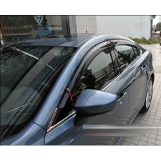 Дефлекторы окон (ветровики) Mazda 6 (II) 2007-2012 Sedan HIC