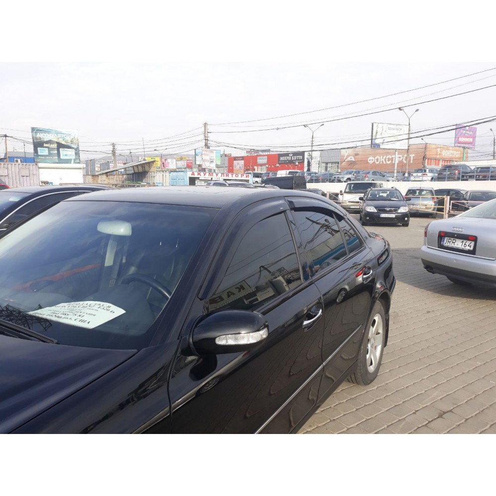 Дефлекторы окон (ветровики) Mercedes E-class W-211 2003-2009 Sedan HIC