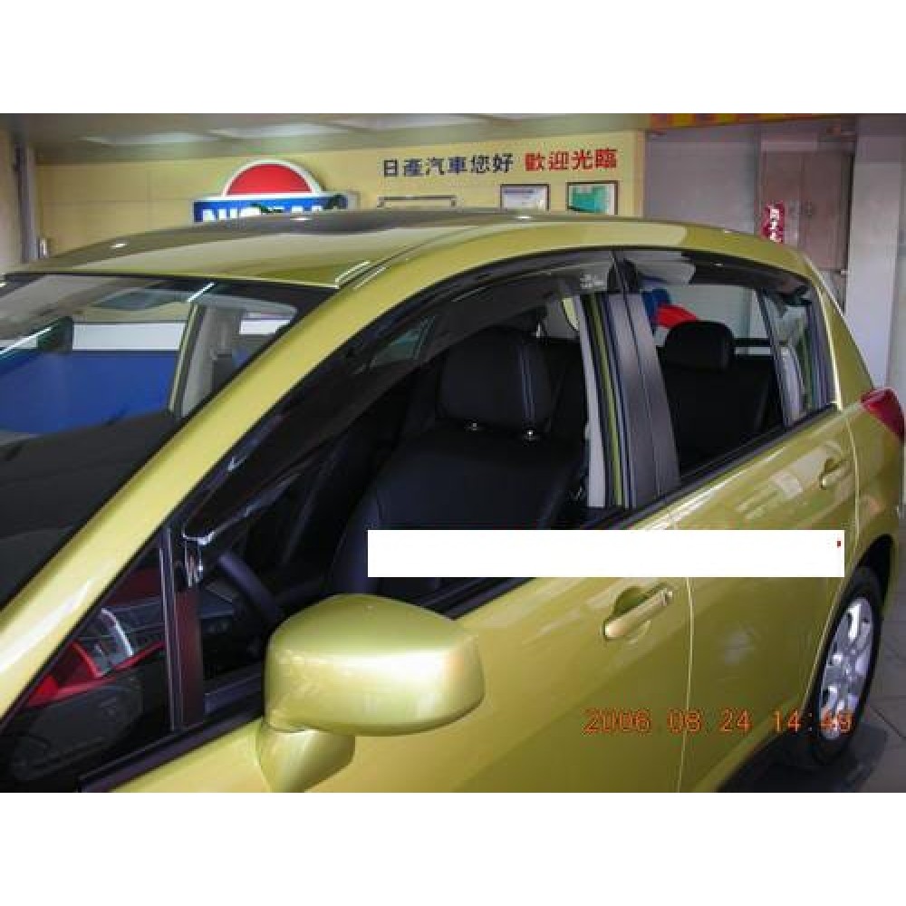 Дефлектори вікон (вітровики) Nissan Tiida 2006-2011 Sedan HIC