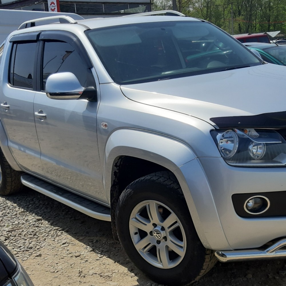 Дефлектори вікон (вітровики) Volkswagen Amarok 2009-2022 HIC