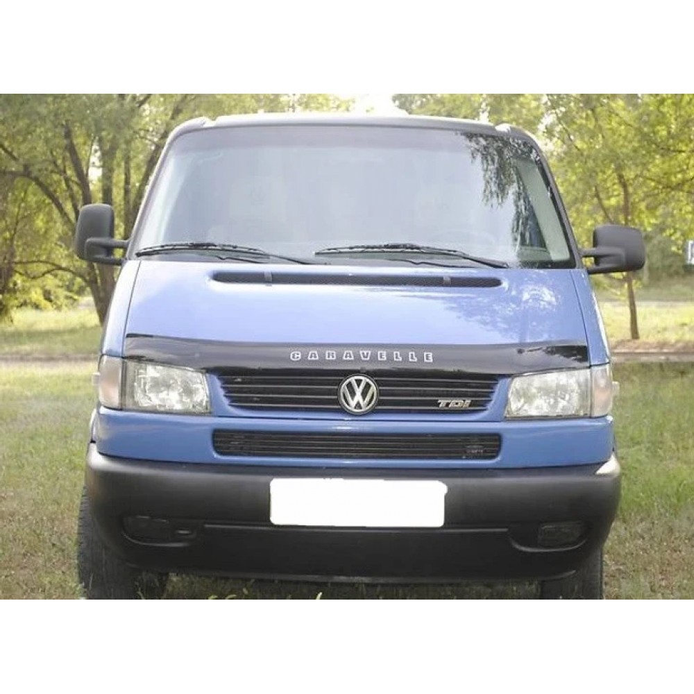 Дефлектор капота (мухобійка) Volkswagen T4"+" 1998-2003 (VIP) КосiФари /Caravelle/Multivan