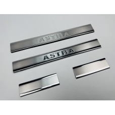 Накладки на пороги для Opel Astra H/J 2004/2010+ (хром-нерж, 4шт) TAN24
