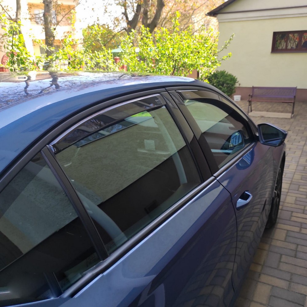 Дефлекторы окон (ветровики) Skoda Octavia A-8 2020+ LTB Heko