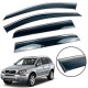 Дефлектори вікон (вітровики) для Volvo XC90 2003-2015 з нерж.хром полоскою (HAWK)